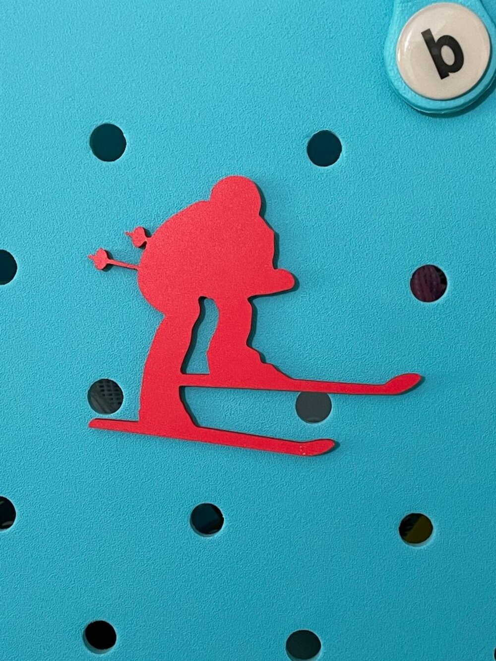 Skier Bogg Charm-Skiing Bogg Charm-Sports Bogg Charm